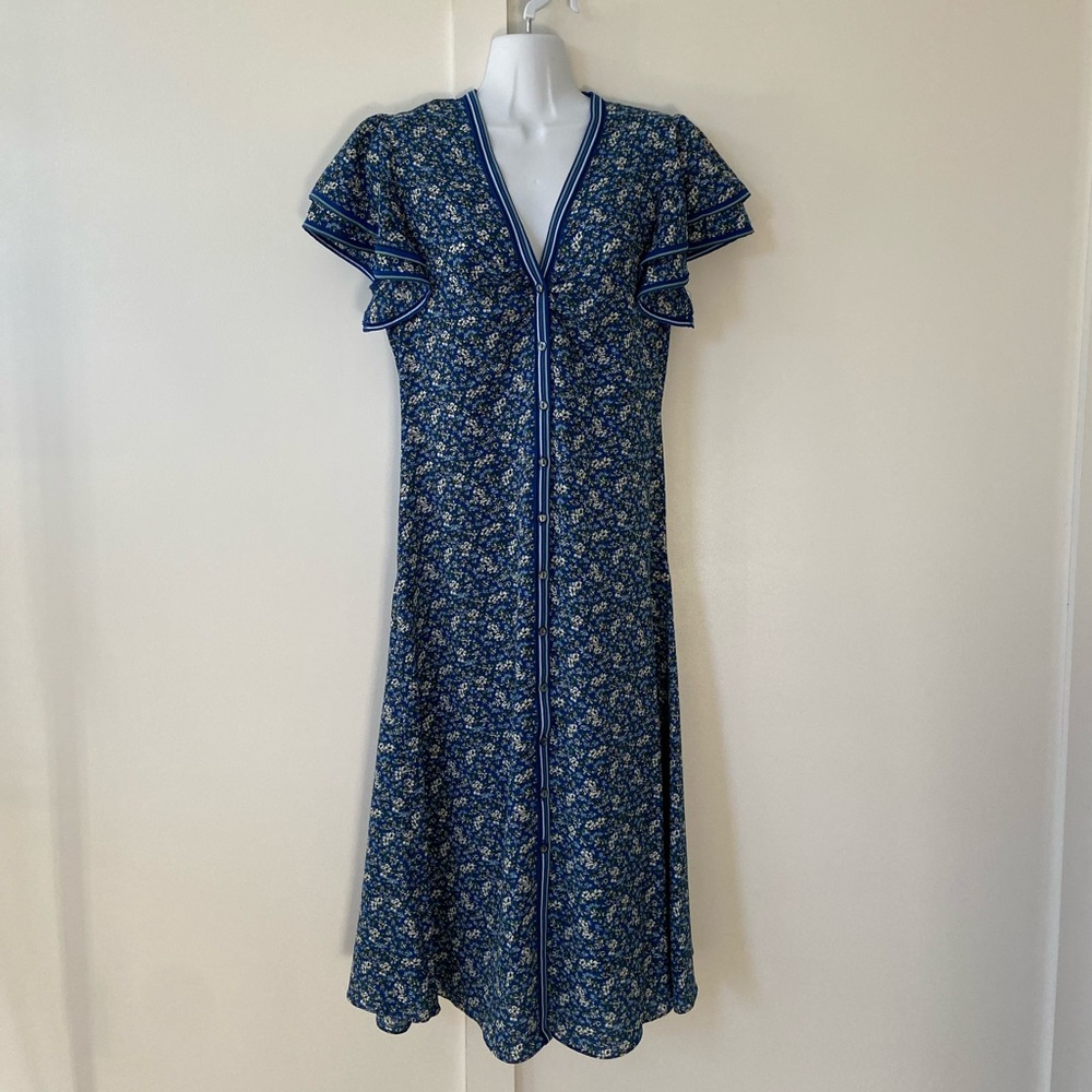 Max Studio Cap Sleeve Floral Dress